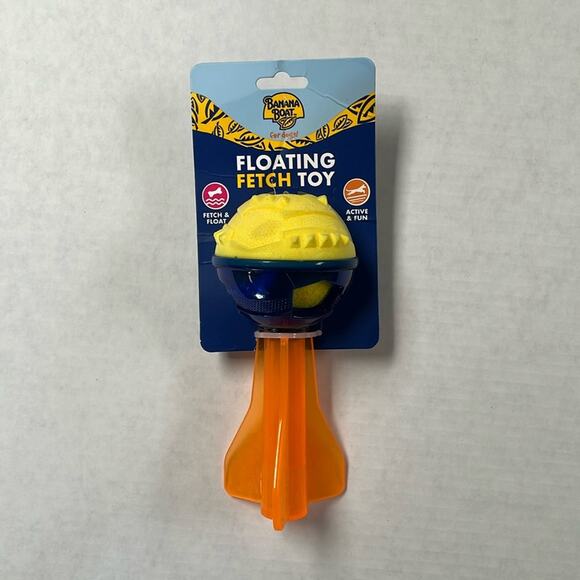 Banana Boat Dogs Floating Fetch Chew Toy Rocket Pool Lake Beach - Picture 1 of 6